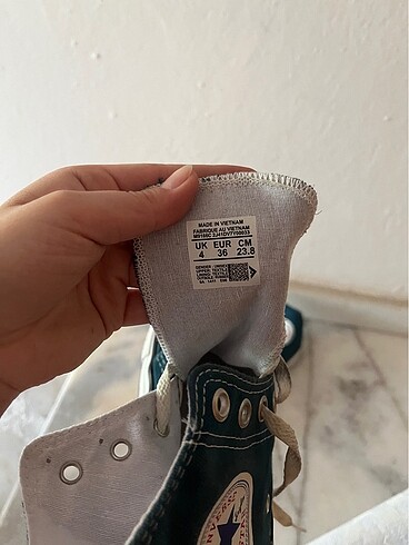 36 Beden kadın converse ayakkabı 36 numara turkuaz