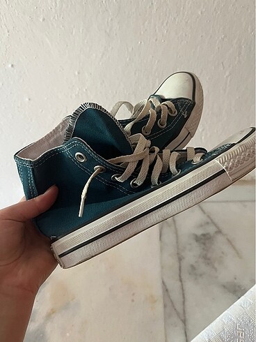 36 Beden turkuaz Renk kadın converse ayakkabı 36 numara turkuaz