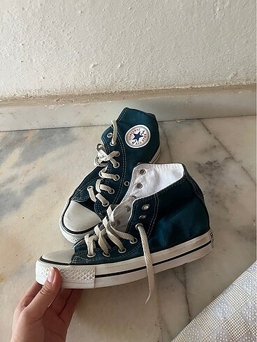 kadın converse ayakkabı 36 numara turkuaz