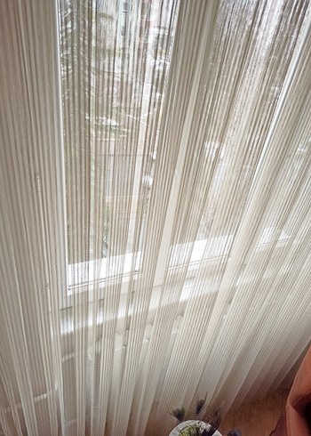 2.55 eninde 2.65 yüksekliğinde sık pileli çok açık kahve perde - Görsel 3