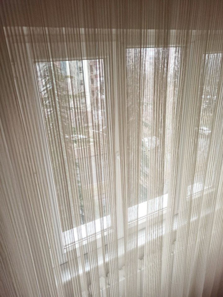 2.55 eninde 2.65 yüksekliğinde sık pileli çok açık kahve perde - Görsel 2