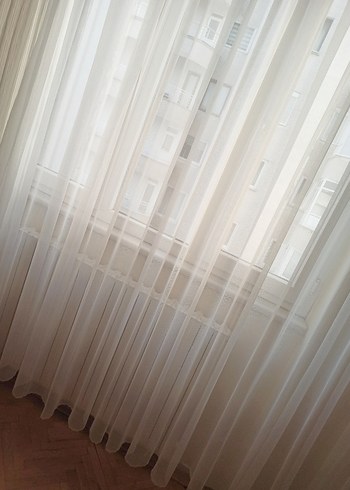 2.85 eninde 2.65 yüksekliğinde orta sıklıkta pileli perde - Görsel 3