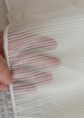 2.40 eninde 2.70 yüksekliğinde orta sıklıkta pileli perde - Görsel 4