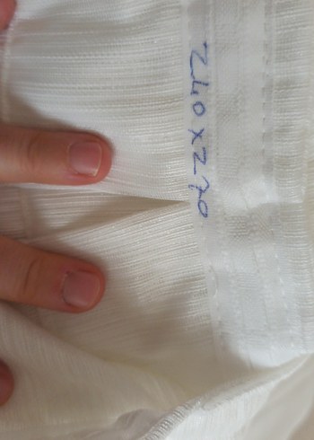 2.40 eninde 2.70 yüksekliğinde orta sıklıkta pileli perde - Görsel 5