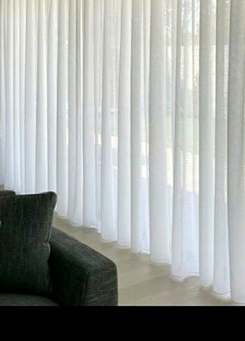 Tül Perde 3 metre eninde 2,55cm yüksekliğinde orta pile ile 