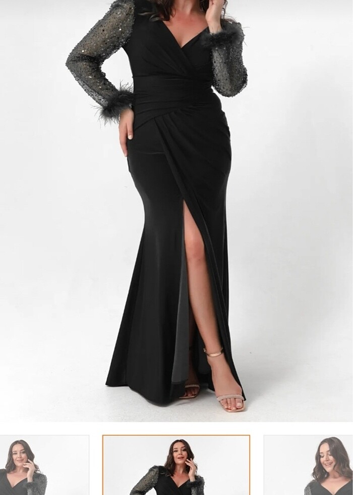 Gece abiye elbise - Görsel 3