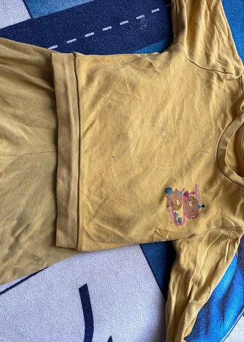 Sarı Bebek Uzun Kollu Street Wear Takım - Görsel 2