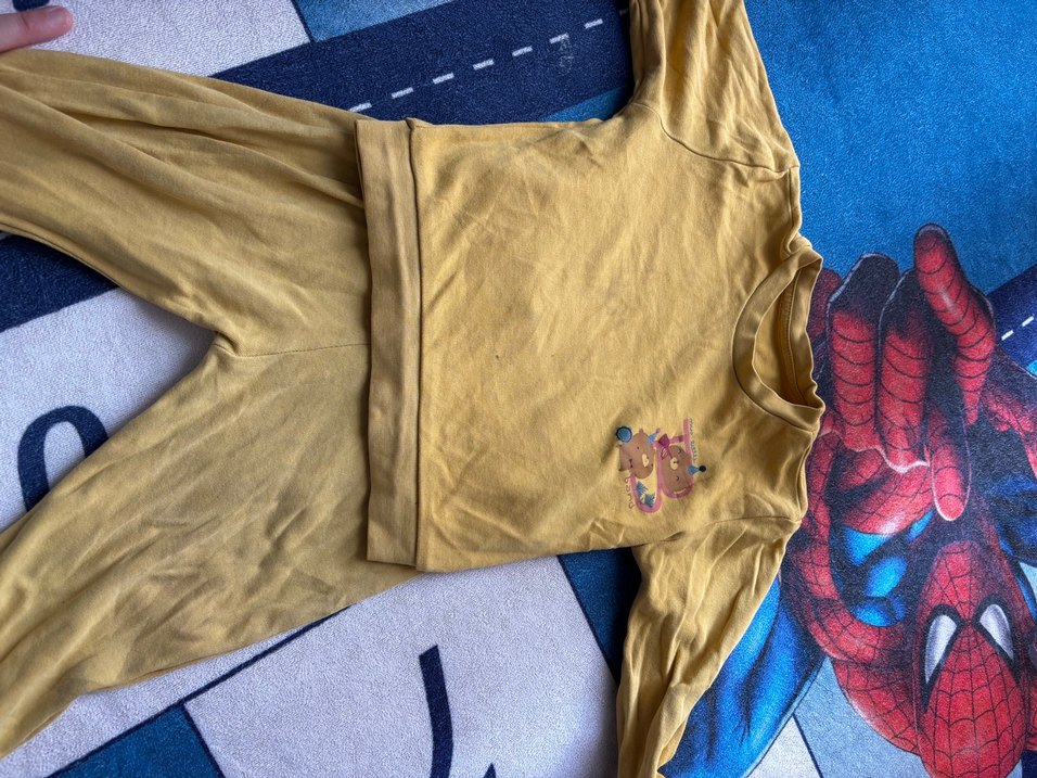 Sarı Bebek Uzun Kollu Street Wear Takım - Görsel 2