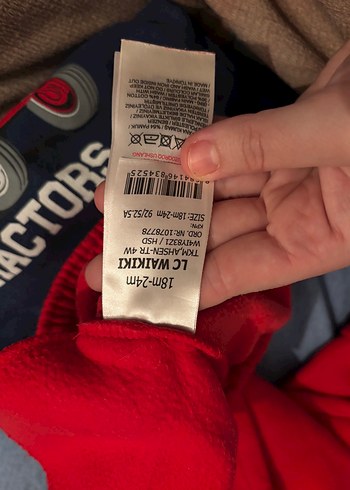 Bebek Erkek Kırmızı Traktör Baskılı Takım - Görsel 3