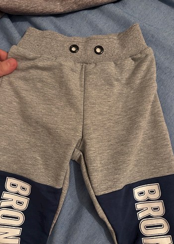 Gri Baskılı Bronx Bebek Eşofman Takımı - Görsel 3