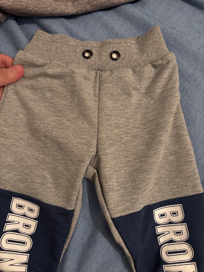 Gri Baskılı Bronx Bebek Eşofman Takımı - Görsel 3