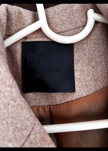 Düğmeli Koyu Kahverengi Midi Kadın Yün Kaban - Görsel 5