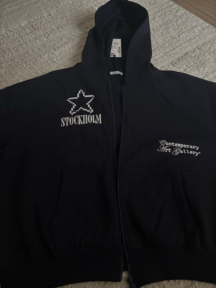 Defacto oversize kapşonlu hırka - Görsel 5