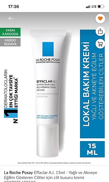 La Roche Posay Effaclar Duo+ krem