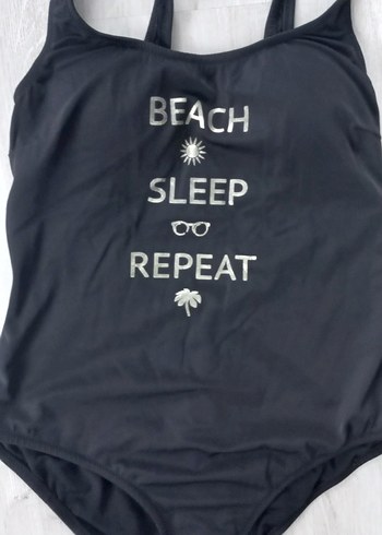 Siyah Baskılı Kadın Mayo - Görsel 2