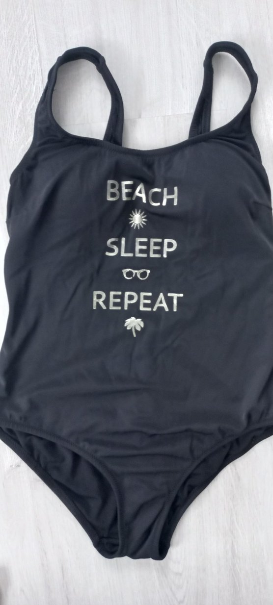 Siyah Baskılı Kadın Mayo - Görsel 2