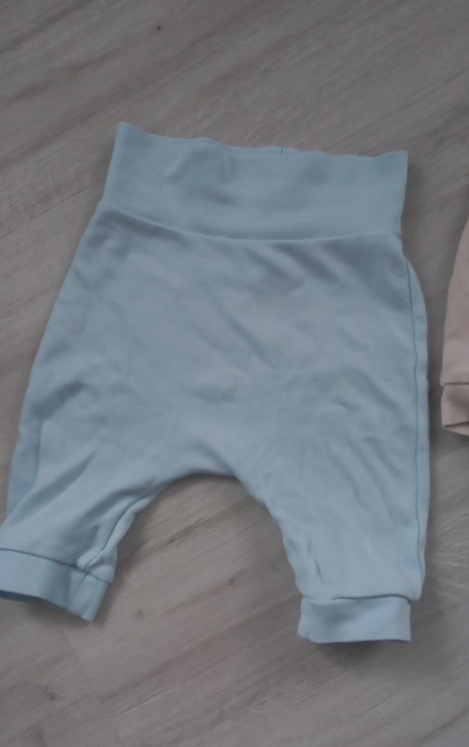 Bej ve mavi Pamuklu Erkek Çocuk Bol Kesim Pantolon - Görsel 3