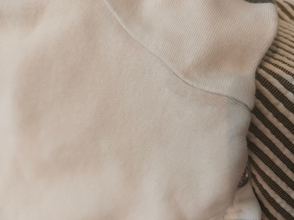 Beyaz lacivert Erkek bebek üst Ayıcık Nakışlı - Görsel 3