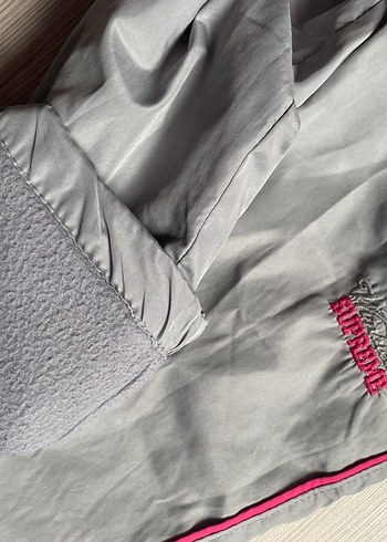 Kızlar Gri Fermuarlı Bol Kesim Pantolon - Görsel 4