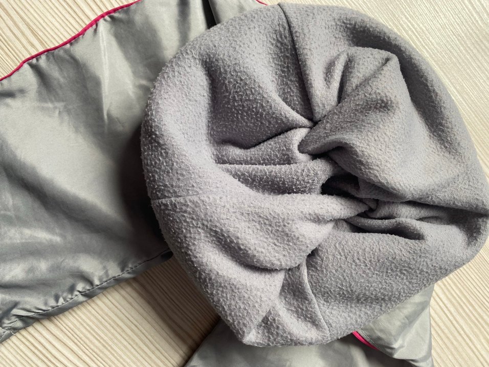 Kızlar Gri Fermuarlı Bol Kesim Pantolon - Görsel 3