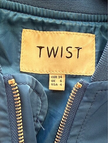 34 Beden mavi Renk Twist Ceket