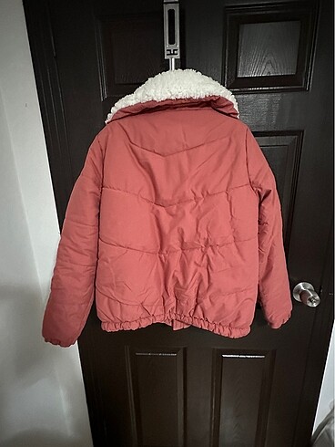 xl Beden pembe Renk İçi sıcak astarlı mont