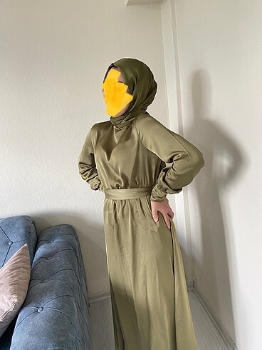 36 Beden yeşil Renk Abiye elbise