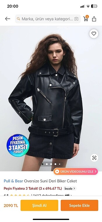 Pull&Bear oversize ceket