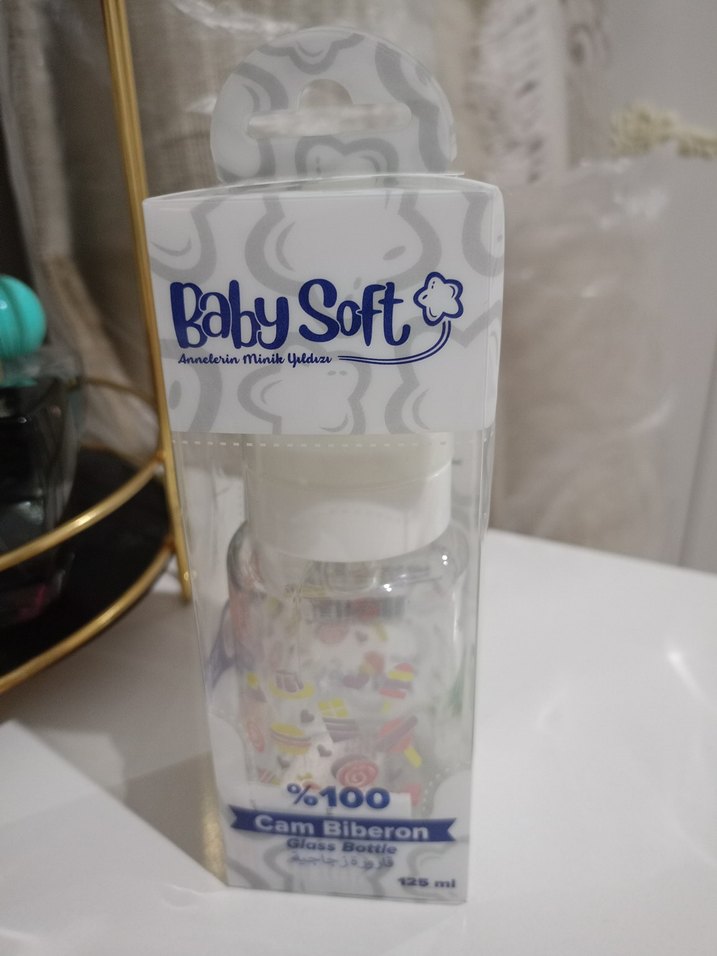 Baby Soft %100 Cam Biberon 125 ml Beyaz - Görsel 2