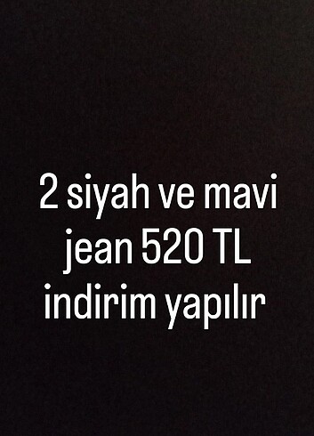 2 mavi siyah jean 38 beden kargo pantalon 