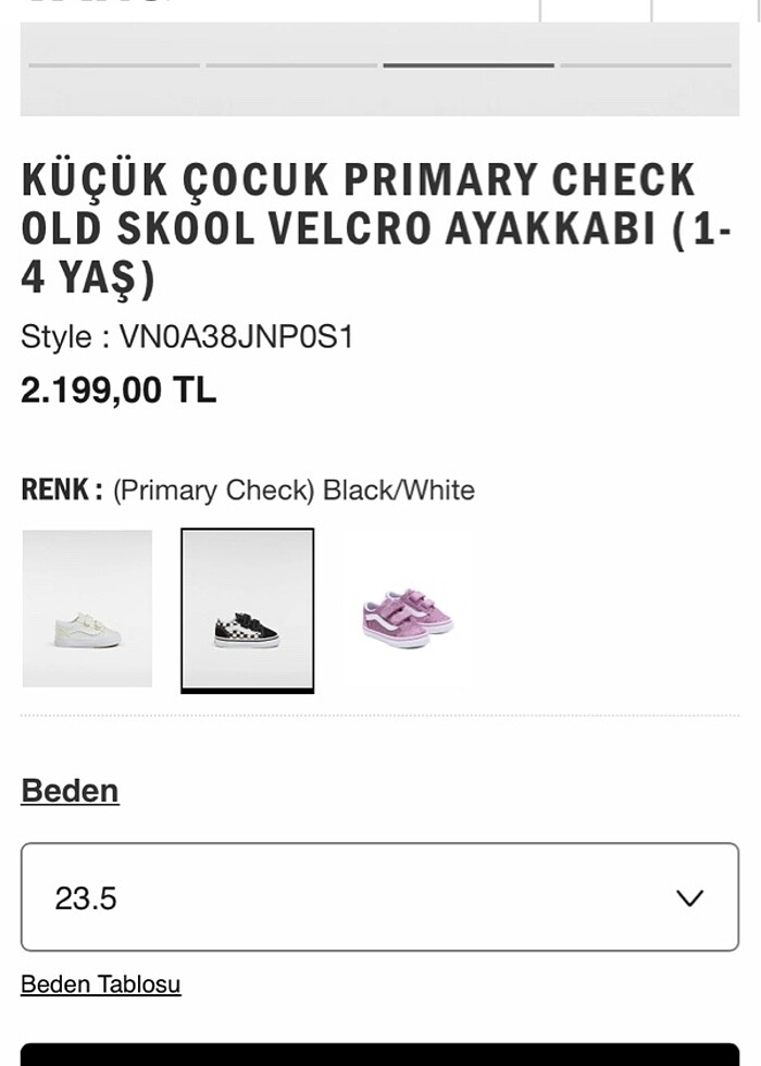 Vans bebek ayakkabı - Görsel 5