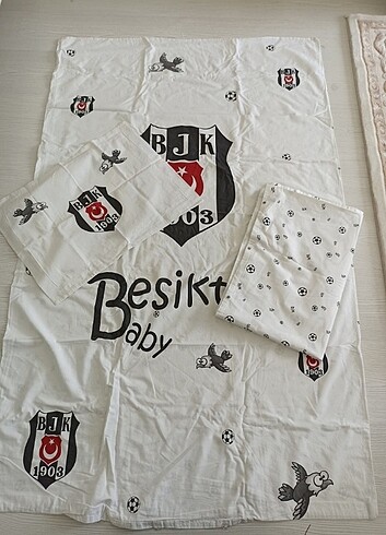 Beşiktaş Lisanslı Bebek Nevresim Takımı 