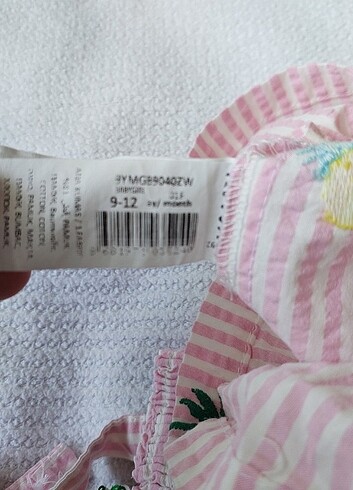 9-12 Ay Beden Kız Çocuk Elbise
