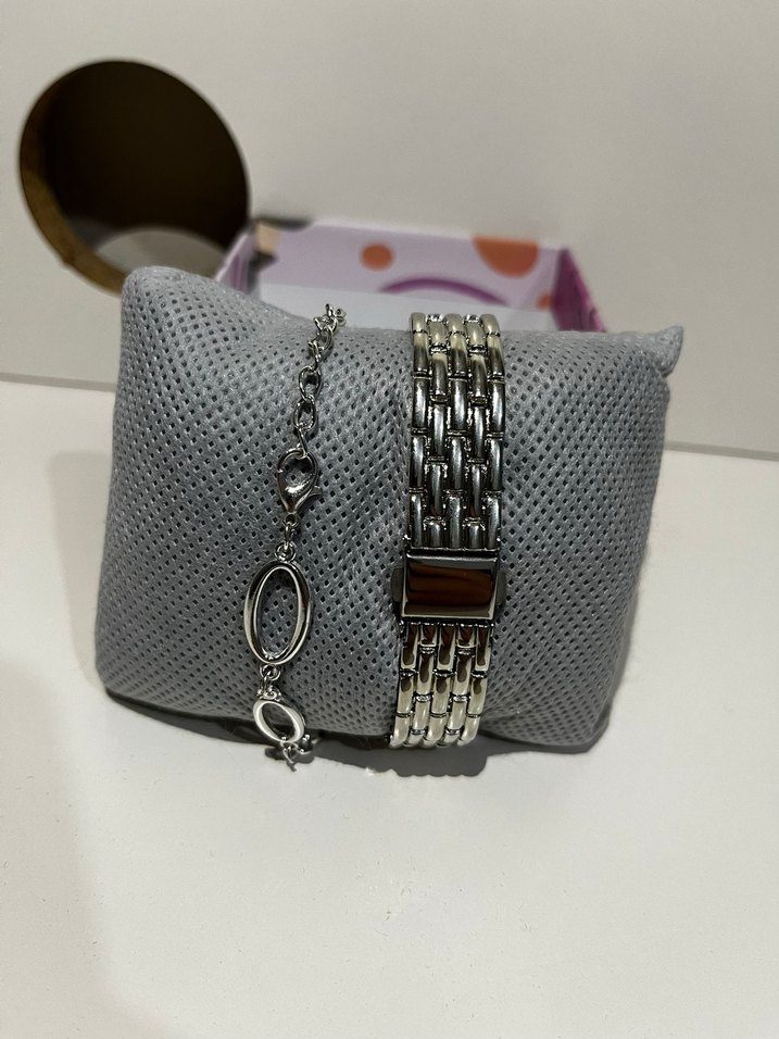 Gri Zincir Detaylı Kadın Kol Saati - Görsel 2