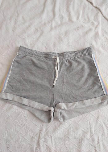 H&M Gri Pamuklu h&m şort