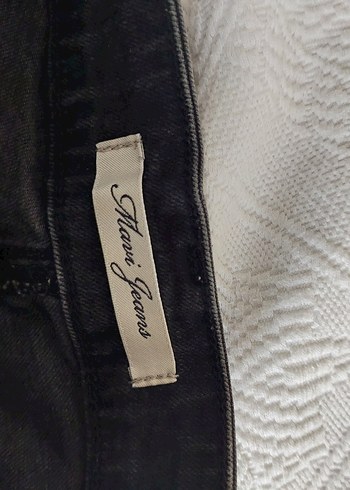 Gri Kadın Kot Mini Şort - Görsel 4