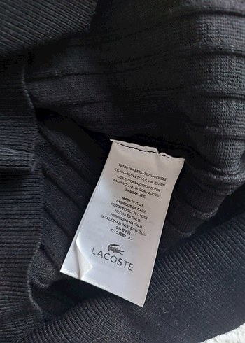 Lacoste Siyah Triko Polo Tişört - Görsel 5