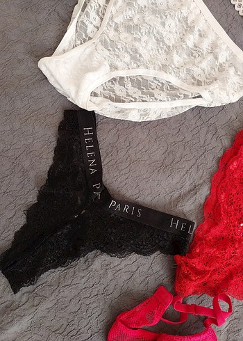 Beyaz Bohem Kısa Sütyen Takımı - Görsel 3