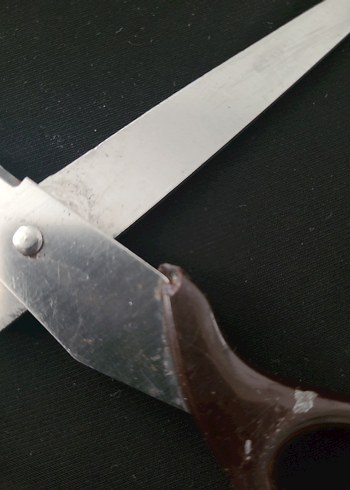 Kahverengi Saplı Gri Makas - Görsel 8