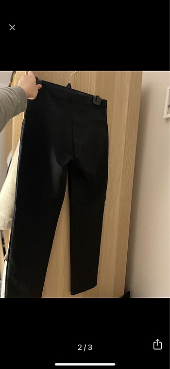 Massimo Dutti Massimo dutti siyah klasik kumaş cigarette pantolon