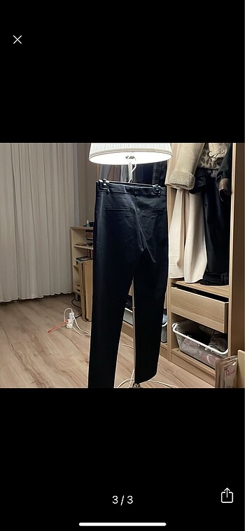 s Beden Massimo dutti siyah klasik kumaş cigarette pantolon