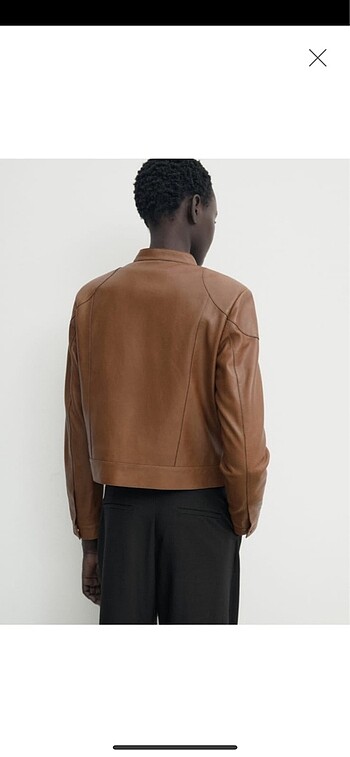 Massimo Dutti Massimo dutti vatkalı koyun derisi ceket
