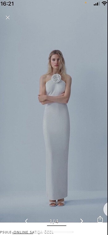 Mango selection pullu çıkarılabilir çiçek elbise - Görsel 2