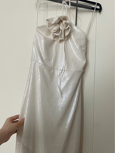 Mango selection pullu çıkarılabilir çiçek elbise - Görsel 4