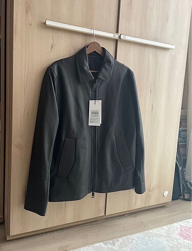 Massimo Dutti Massimo Dutti hakiki koyun derisi ceket