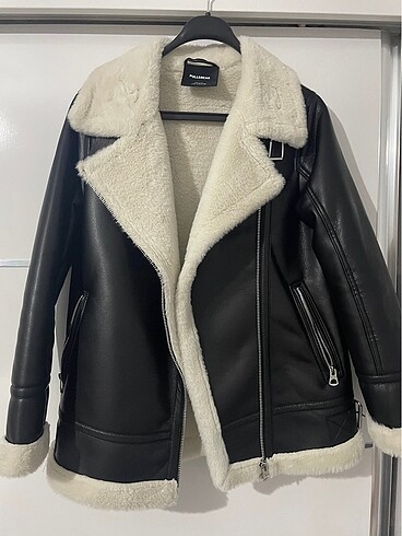 Pull & Bear Kürklü Deri Ceket