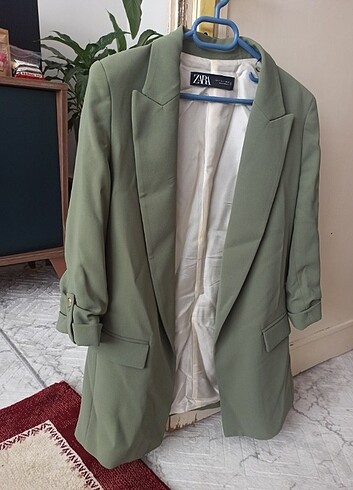 Zara Kıvrık Kollu Blazer Ceket - Görsel 2