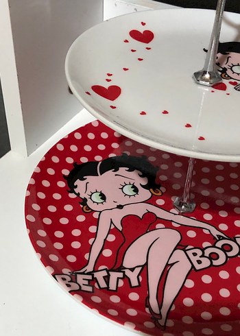 Betty Boop Desenli Servis Tabağı - Görsel 3