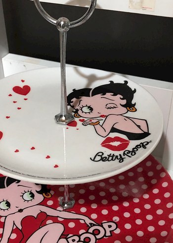 Betty Boop Desenli Servis Tabağı - Görsel 2