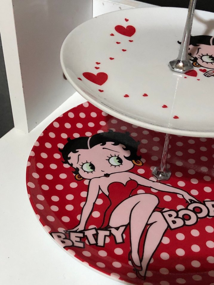 Betty Boop Desenli Servis Tabağı - Görsel 3
